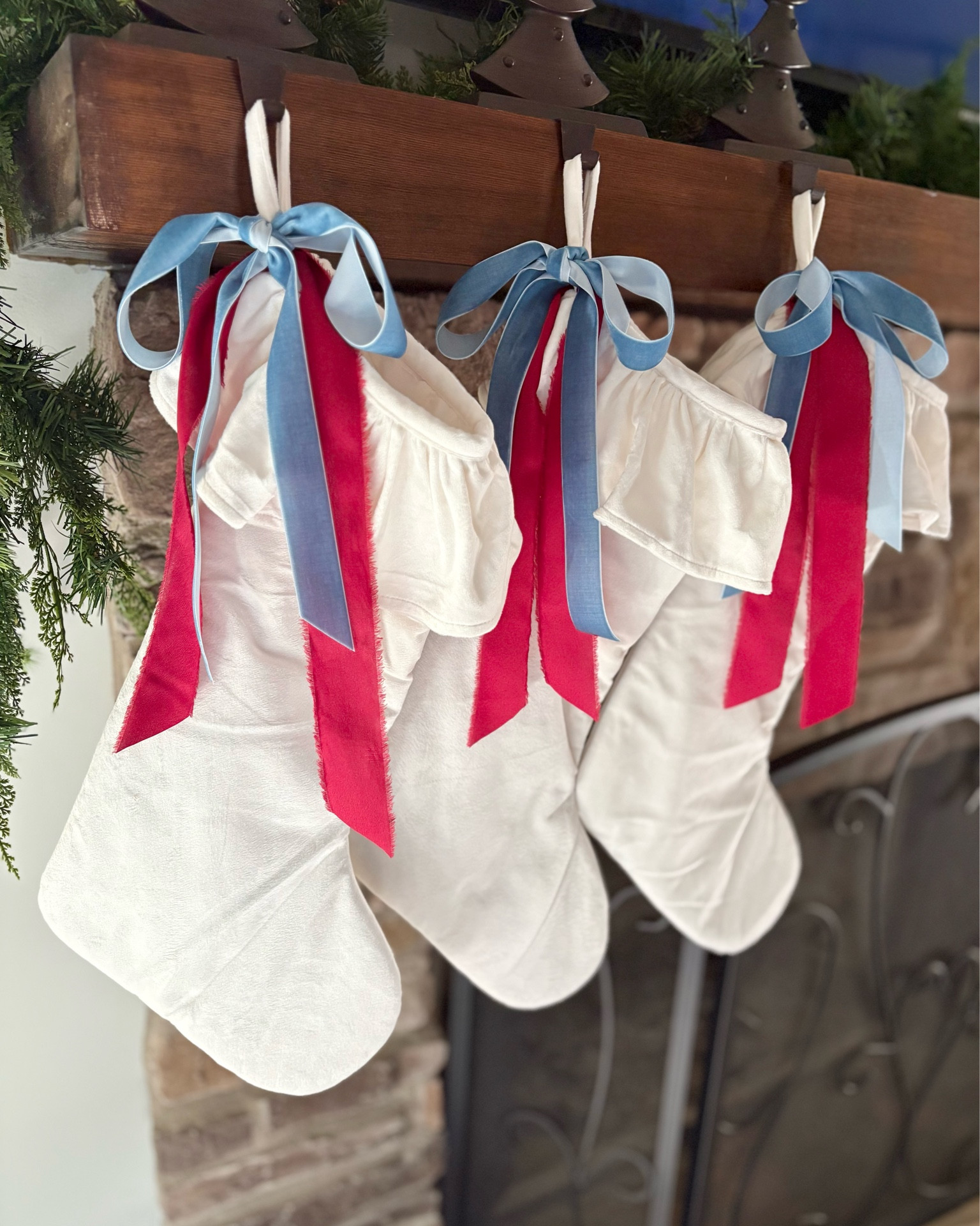 In LOVE with these new velvet ruffle stockings I grabbed this year. They are beautiful and an amazing price! 

#LTKFindsUnder50 #LTKHoliday #LTKSeasonal