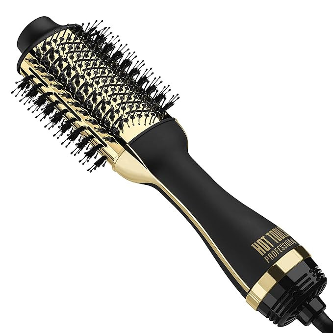 HOT TOOLS Professional 24K Gold One Step Dryer Volumizer, Black/Gold | Amazon (US)