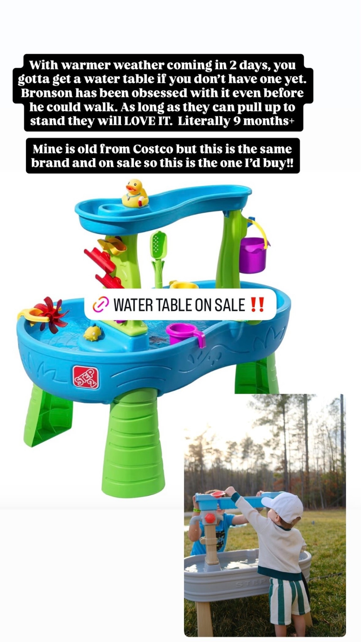 WARM DAYS ARE COMING! You need a water table for your baby/toddler if you don’t have one. We love this brand!!

#LTKKids #LTKmomlife #LTKBaby
