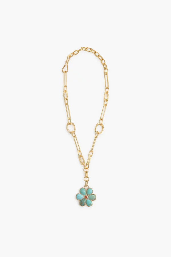 Turquoise Desert Daisy Necklace | Tuckernuck (US)