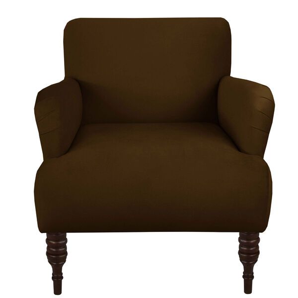 Velvet Chocolate 33-Inch Chair | Bellacor