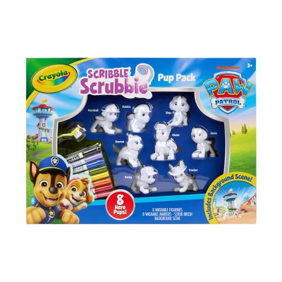 Crayola Scribble Scrubbie PAW Patrol Pup Pack, 8ct, PAW Patrol Figurines, Color and Wash Toy for Boys and Girls, Holiday and Christmas Gift, 3+ | Target