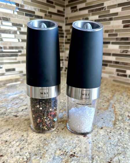Spice up your meals effortlessly with our Electric Salt and Pepper Grinder Set! 🍽️✨ Enjoy the perfect blend of convenience and flavor at your fingertips. Elevate your dining experience with just the push of a button. Tap to add a dash of sophistication to your kitchen! #KitchenEssentials #GourmetCooking #SaltAndPepper #FoodieFinds #HomeChef #CookingInStyle #ShopNow #KitchenGadgets

#LTKhome