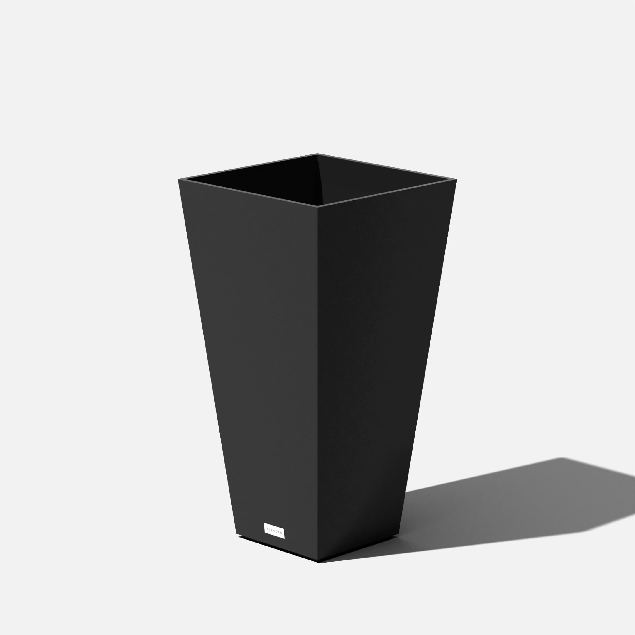 Veradek Midland Tall Square Planter, Black | Walmart (US)