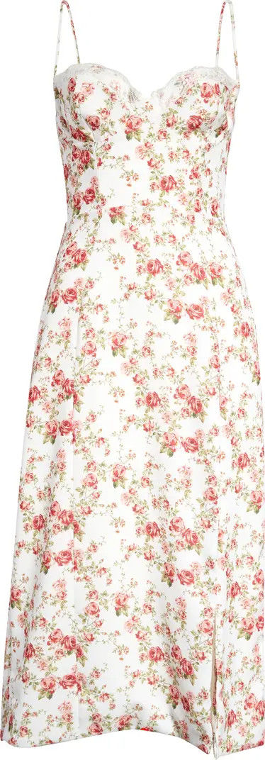 Corset Crepe Midi Sundress | Nordstrom