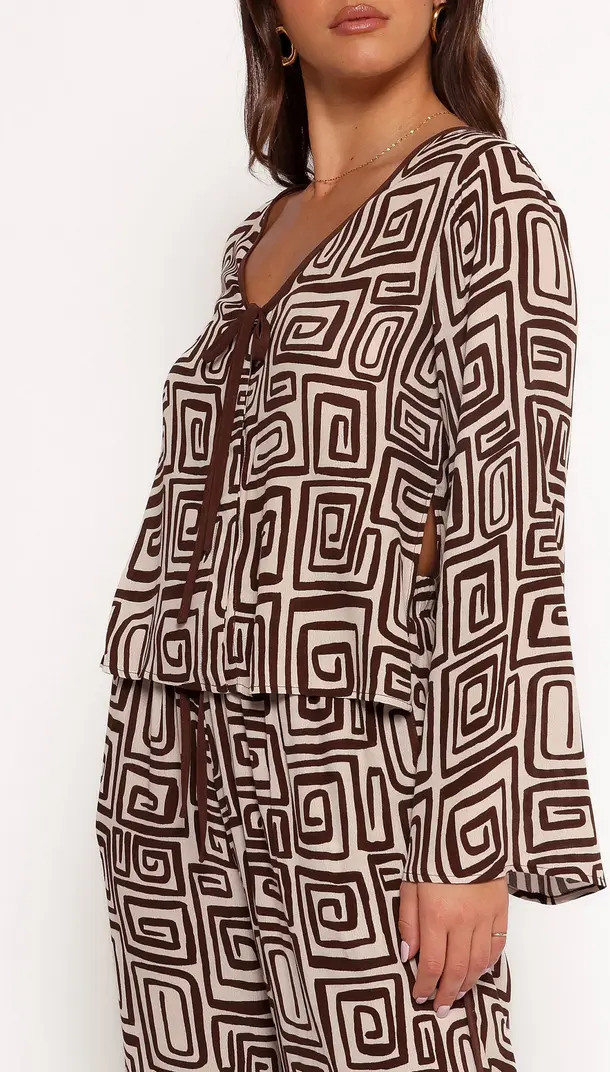 Imogen Abstract Print Long Sleeve Top | Nordstrom