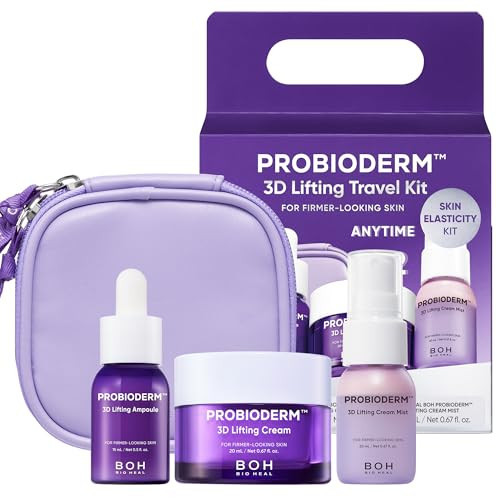 BIOHEAL BOH Probioderm 3D Lifting Travel Size Skin Care Kit | Korean Skincare Set for Firming & Hydration, with Ampoule, Face Moisturizer & Serum Spray | Mini Travel Essentials & Gift Set for Women | Amazon (US)