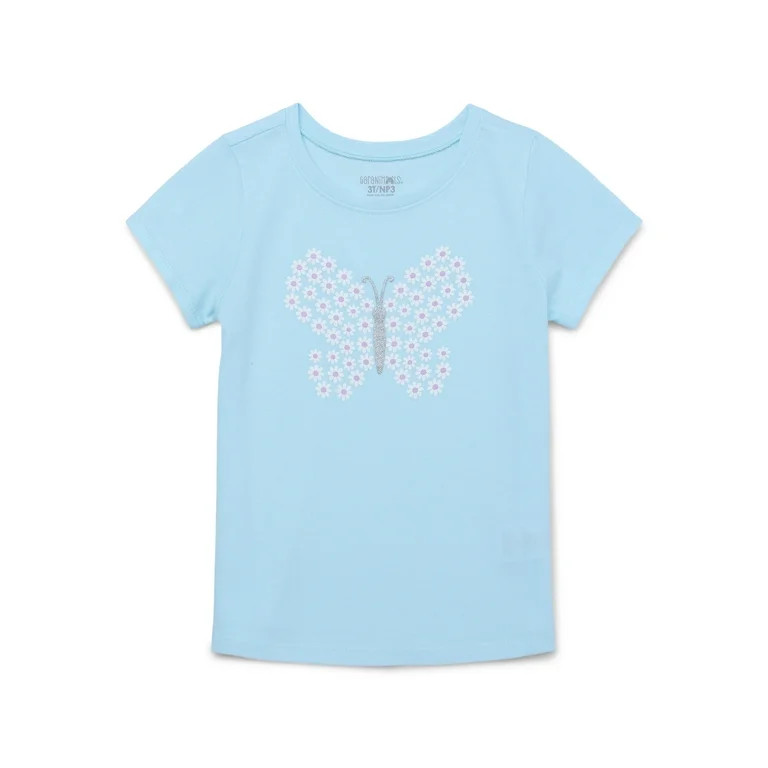 Garanimals Toddler Girl Short Sleeve Graphic T-Shirt, Sizes 18M-5T | Walmart (US)