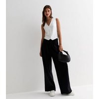 White Linen Blend Button Front Waistcoat New Look | New Look (UK)