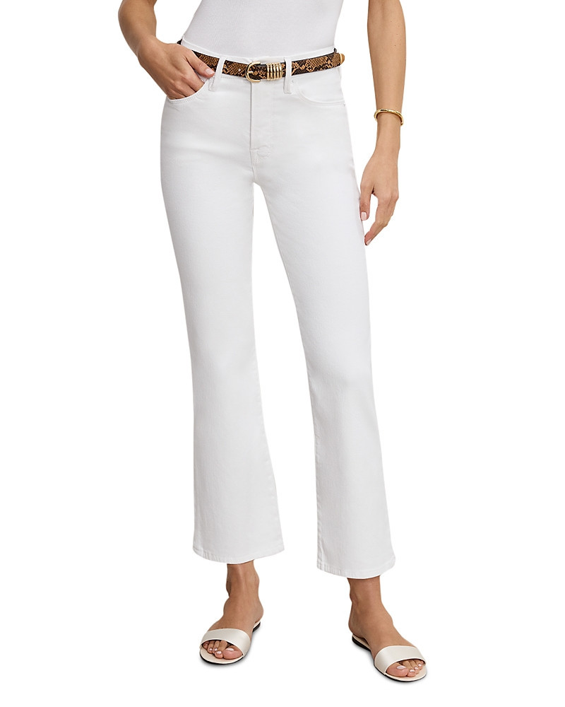 Good American Good Legs Cropped Mini Bootcut Jeans in White | Bloomingdale's (US)