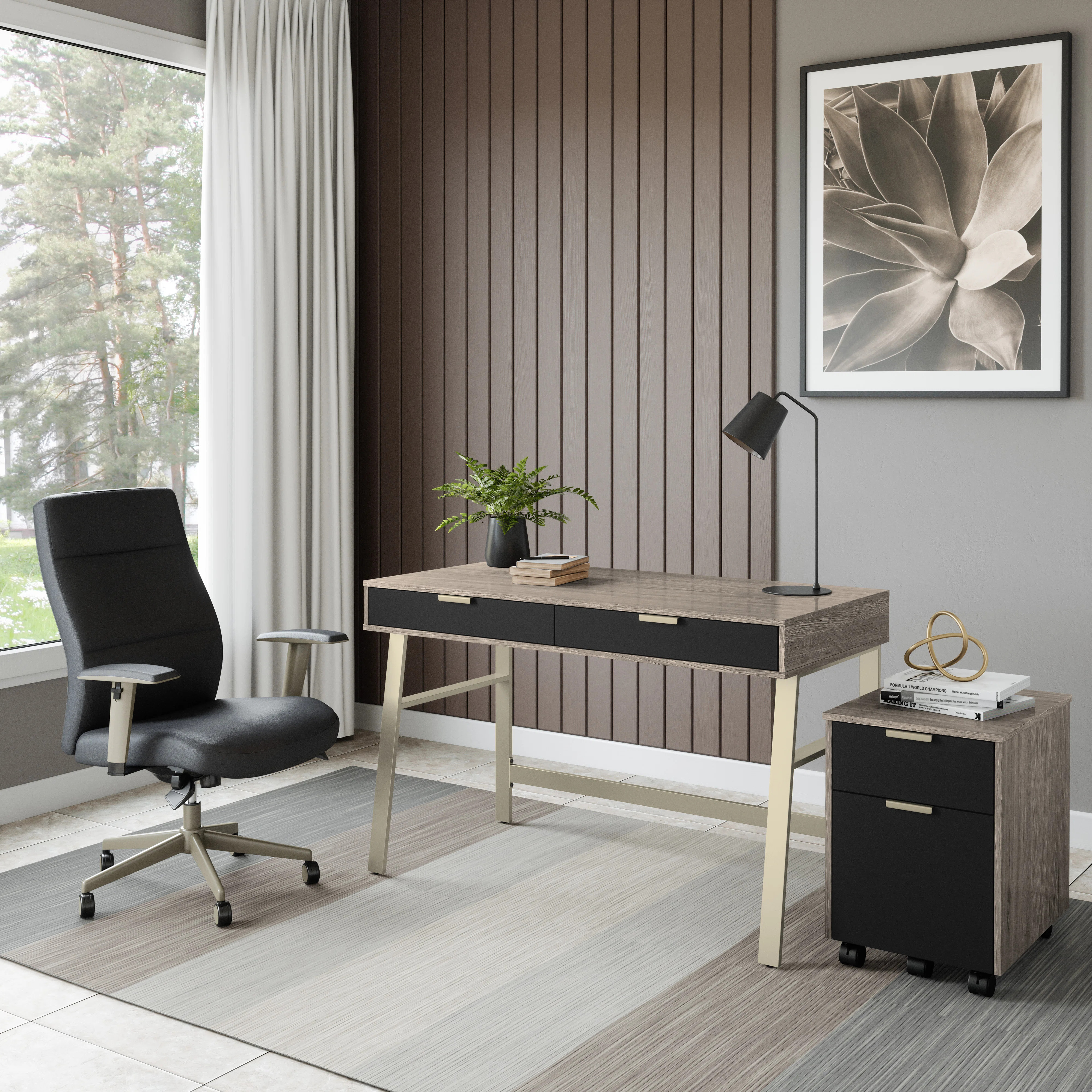 Willa Arlo Interiors Vickers Home Office Computer Desk & Reviews | Wayfair | Wayfair North America