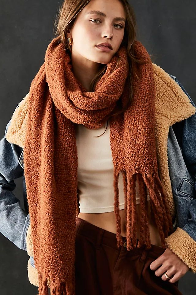 Shetland Recycled Blend Fringe Scarf | Free People (Global - UK&FR Excluded)