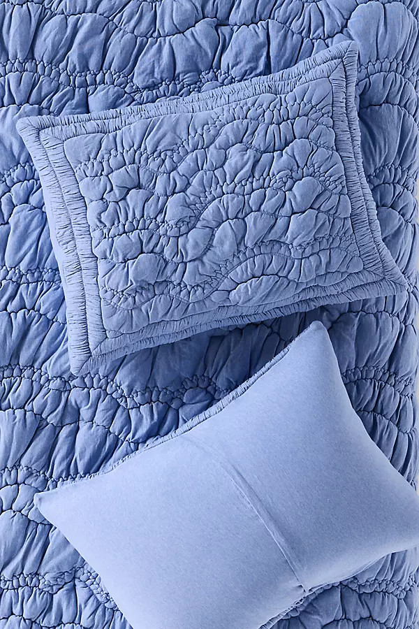 Brooke Heathered Jersey Cotton Shams, Set of 2 | Anthropologie (US)