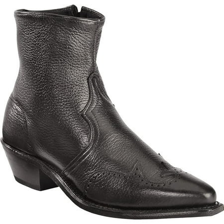 Abilene Men s Western Wingtip 7 Black Snip Toe Side-Zip Ankle Boots Size 7.5 (EE) - 6444 | Walmart (US)