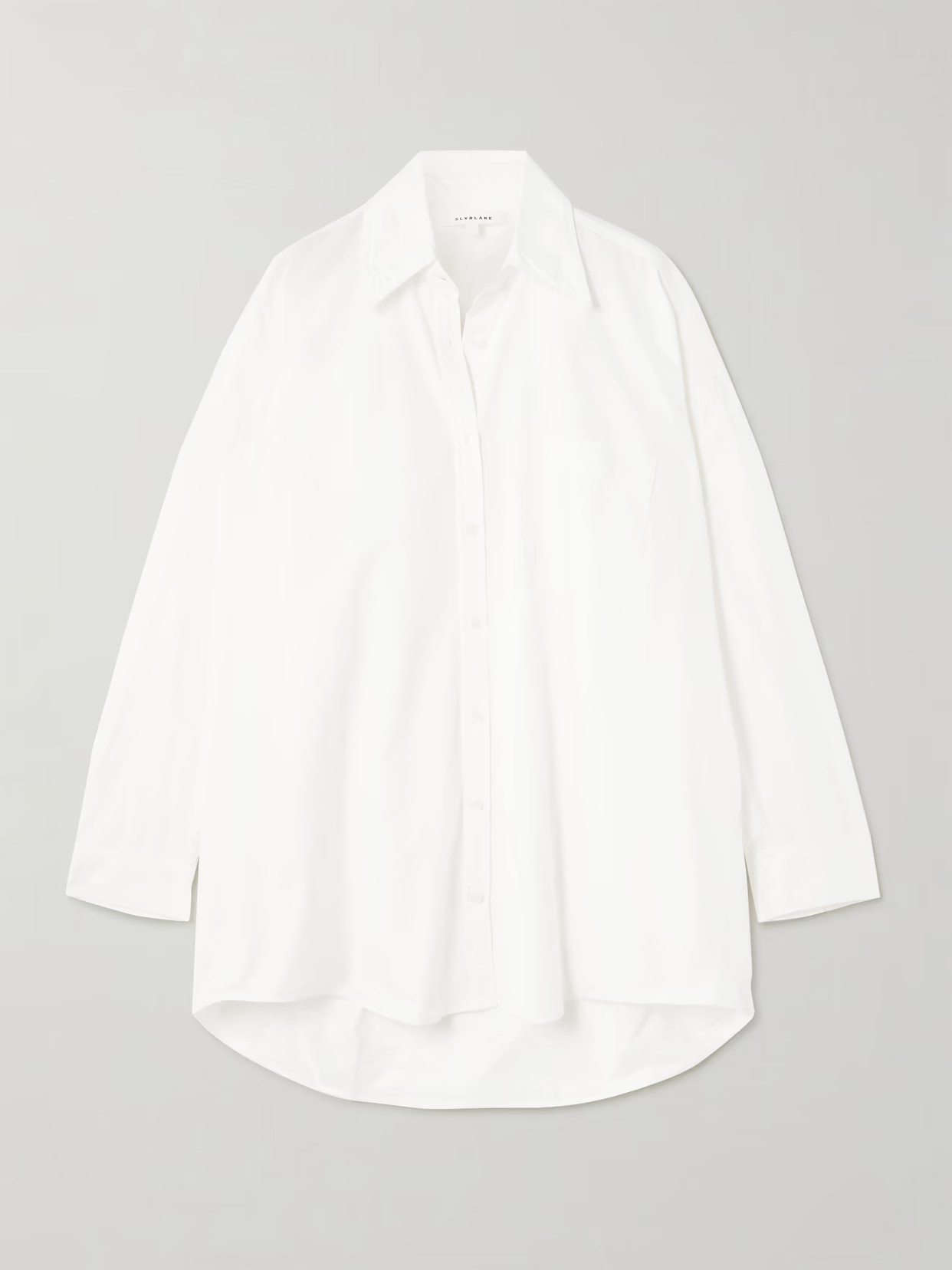 SLVRLAKE - Cocoon Cotton-poplin Shirt - White - medium | NET-A-PORTER APAC