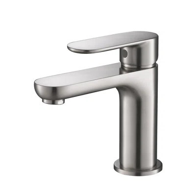 Modern Single Handle Bathroom Faucet – Single Hole Vanity Sink Faucet with High Arc Spout, Drip-Free Cartridge & Water Supply Hose | Wayfair North America