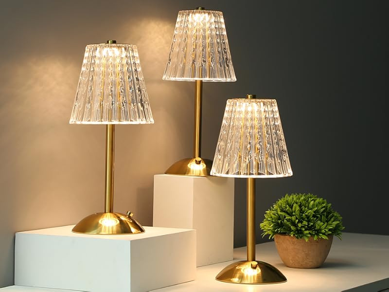 Cordless Table Lamp, Rechargeable Battery Operated Lamp, 3 Color Modes & Stepless Dimmable LED To... | Amazon (US)