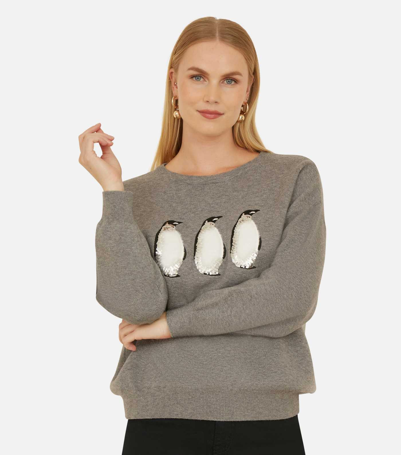 Yumi Grey Christmas Penguin Jumper
						
						Add to Saved Items
						Remove from Saved Items | New Look (UK)