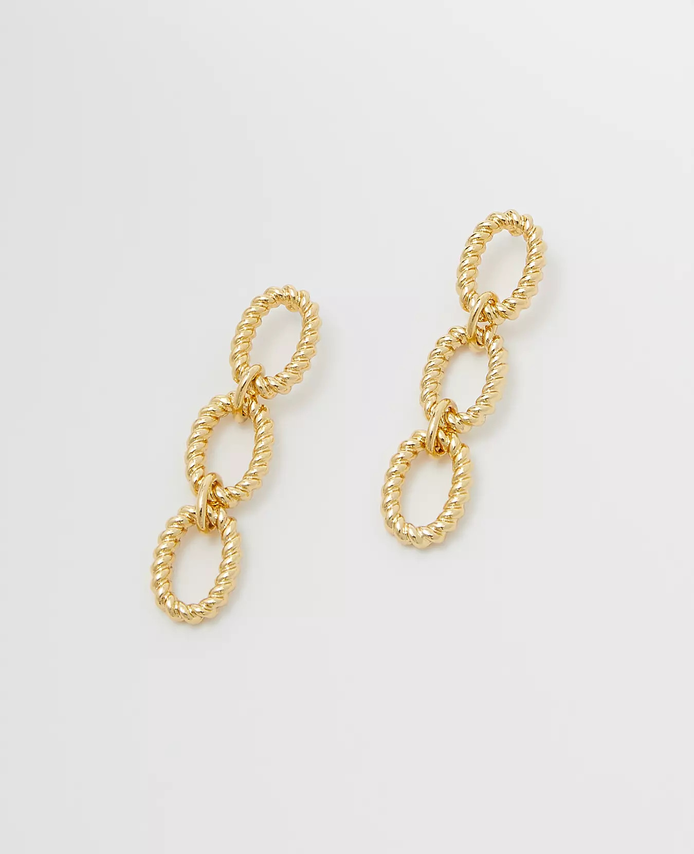 Twisted Chain Drop Earrings | Ann Taylor (US)