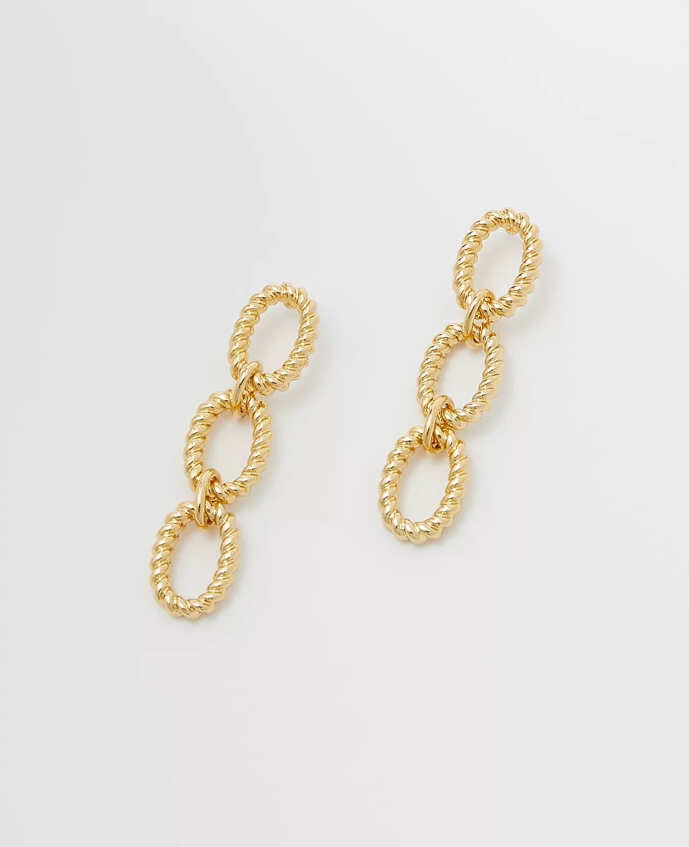 Twisted Chain Drop Earrings | Ann Taylor (US)