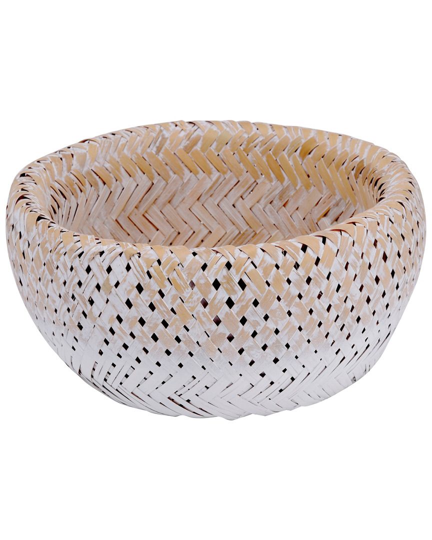 BIDKhome Bamboo Double-Wall Basket/Bowl | Gilt