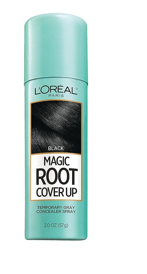 L'Oreal Paris Magic Root Cover Up Gray Concealer Spray Black 2 oz.(Packaging May Vary) | Amazon (US)
