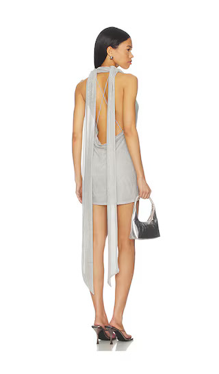 Zuri Mini Dress in Silver | Revolve Clothing (Global)