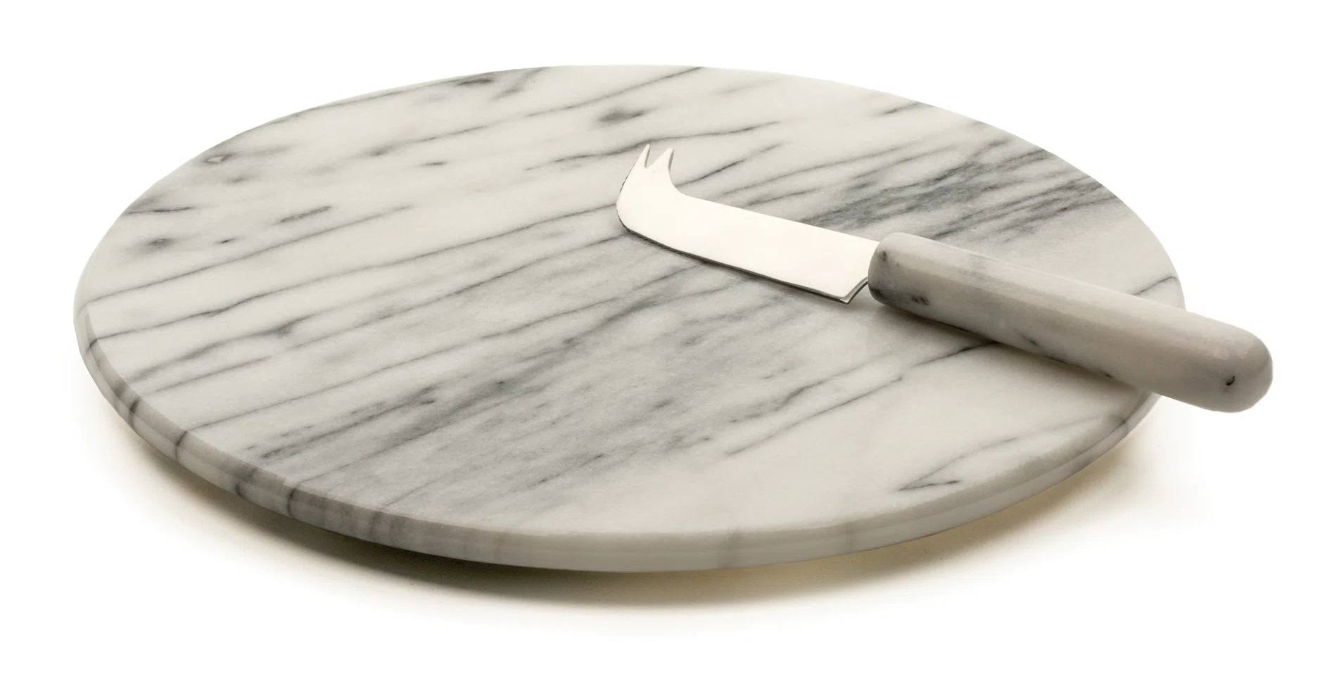 Albertin  Marble Cheese Board and Knife | Wayfair North America