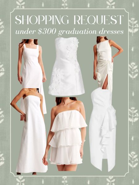 Graduation dresses 🤍🤍 cute for bridal too

#LTKparties #LTKfindsunder100 #LTKwedding