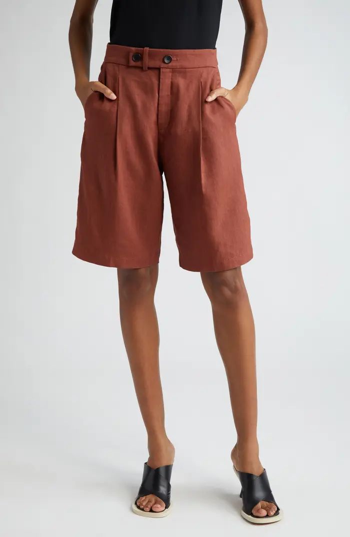 A.L.C. Nico Linen Blend Walking Shorts | Nordstrom | Nordstrom