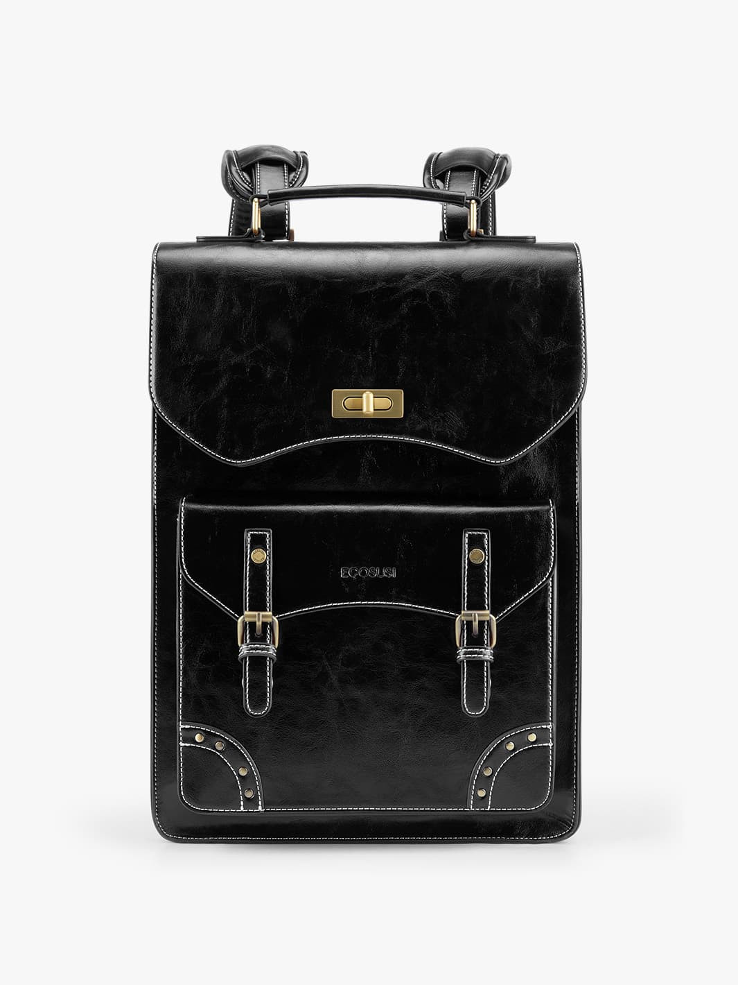 Wilder Vintage Leather 15.6-inch Laptop Backpack | ECOSUSI