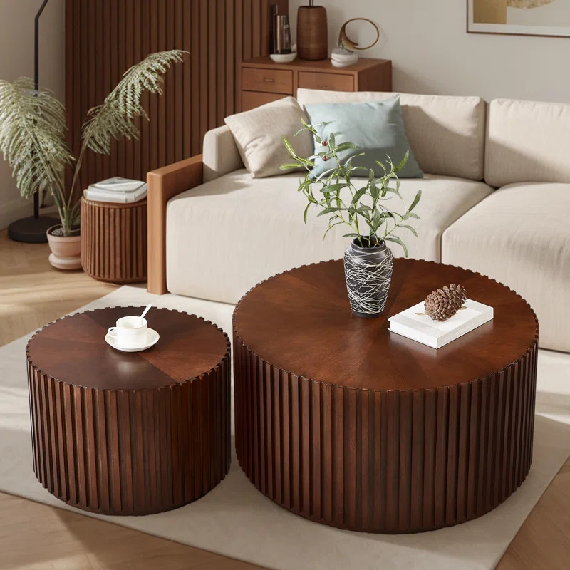 Pavitar 2 - Piece Solid Wood Living Room Table Set | Wayfair North America