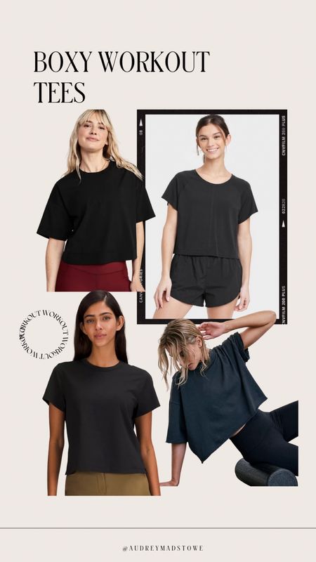 Boxy workout tees! Love these for everyday wear and workouts. 

#LTKfit #LTKstyletip