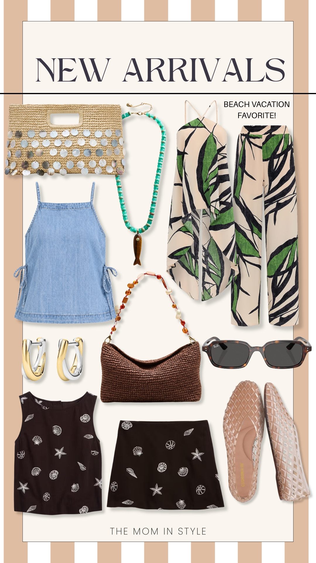 These summer new arrivals are perfect for your vacation looks! From breezy linen pieces to a chic denim top and playful jelly flats, these summer trends are effortless and stylish. Perfect for beach days, weekend getaways, or warm-weather strolls, these pieces make packing easy and fun. Summer new arrivals, Vacation looks, Summer trends, Denim top, Jelly flats, Linen outfit, Beach outfit, Summer style, themominstyle

#LTKSeasonal #LTKOver40 #LTKootd