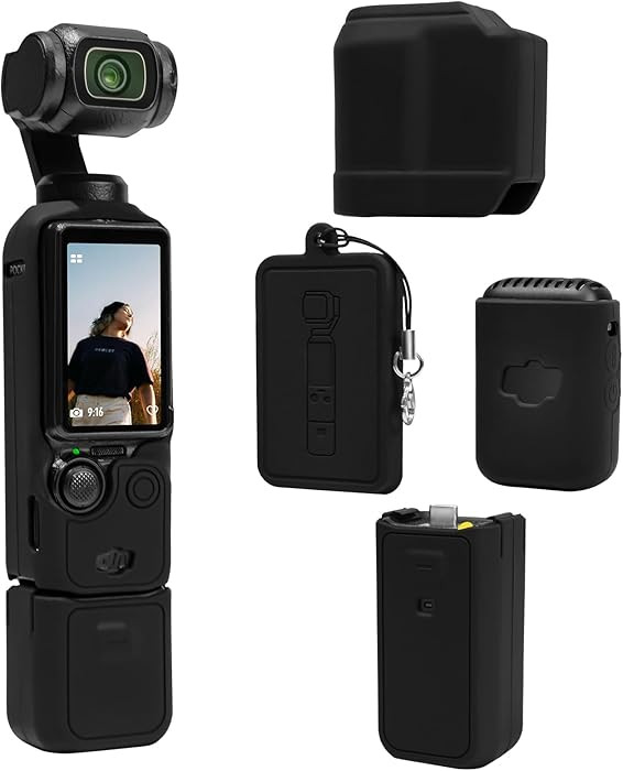 Protective Case for DJI Osmo Pocket 3 / Xtra Muse Camera, Soft Silicone Grip Cover with Screen Pr... | Amazon (US)