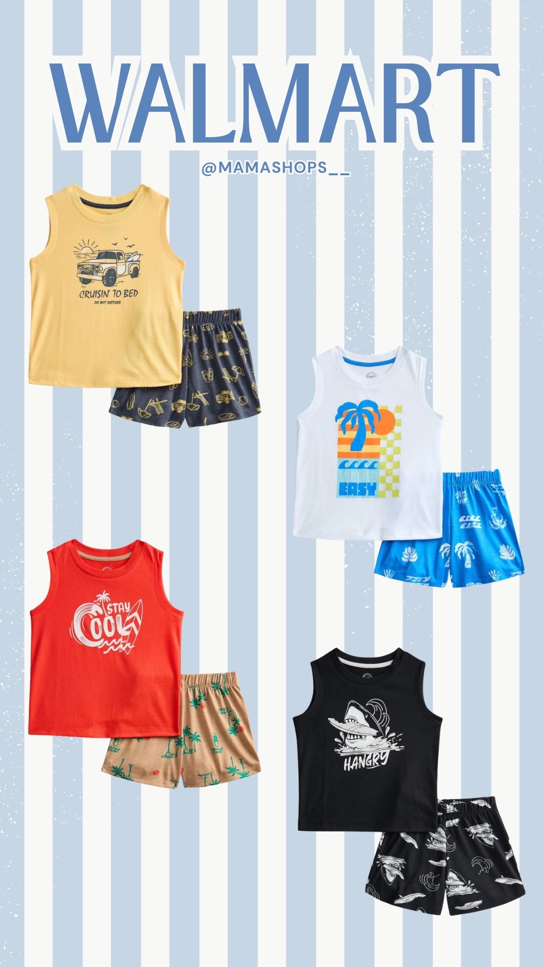 Wonder Nation summer themed 2pc pajama sets for boys, perfect for summer nights!☀️👦🏻

Go check them out while they are still available, linking them here🔗✨

Find them at Walmart🛍️

#LTKSeasonal #LTKHome #LTKKids