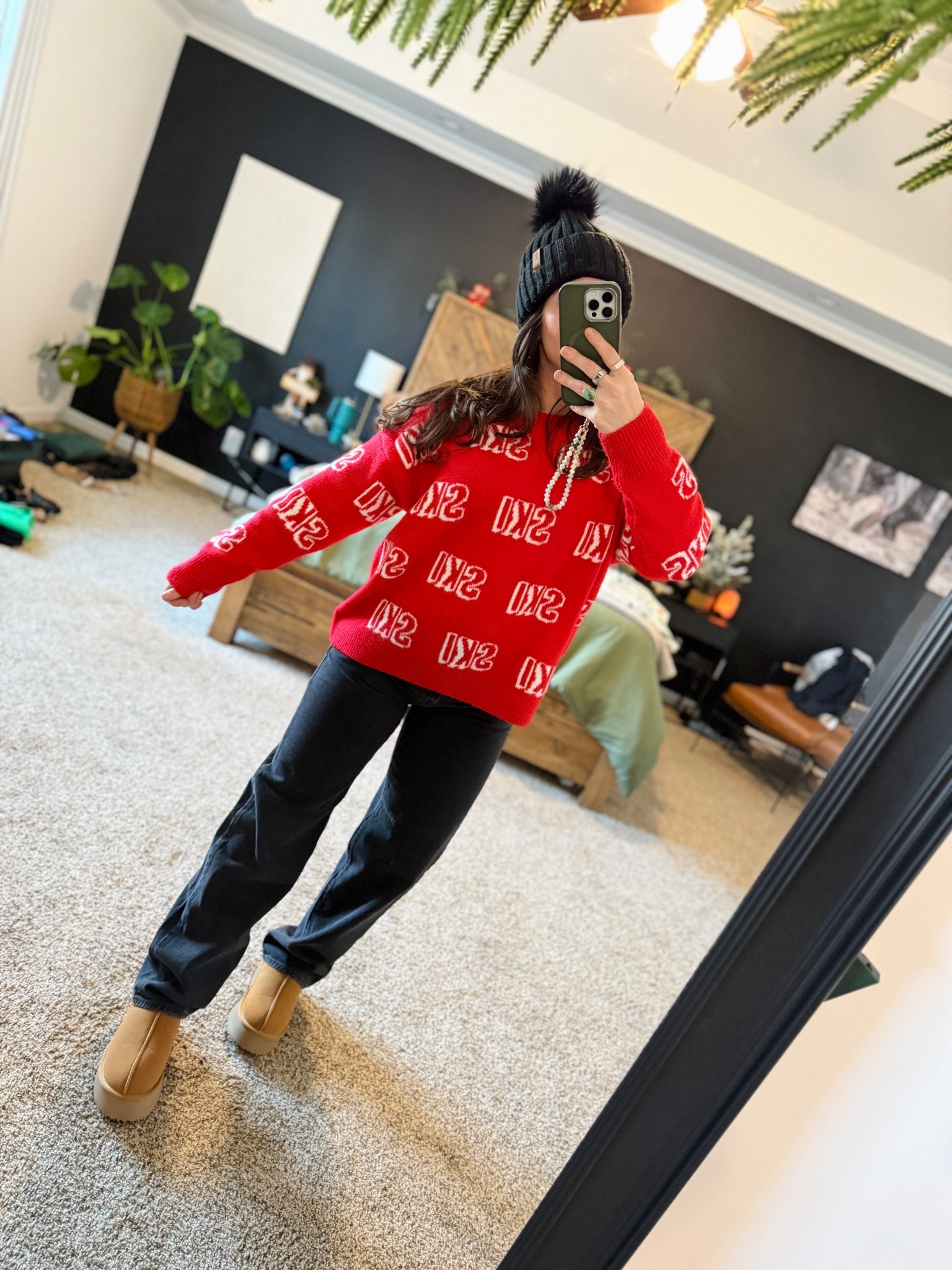 Im just going to pretend it’s snowing 🌨️ #WinterFit #WinterOutfit #CozyOutfit #LTKStyle Sweater is Sold Out but added some similar ones! 

#LTKHoliday #LTKgrwm #LTKootd