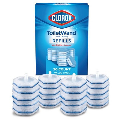 Clorox ToiletWand Disinfecting Refills Disposable Wand Heads - 20ct: Ammonia-Free, Multi-Surface, Plastic | Target