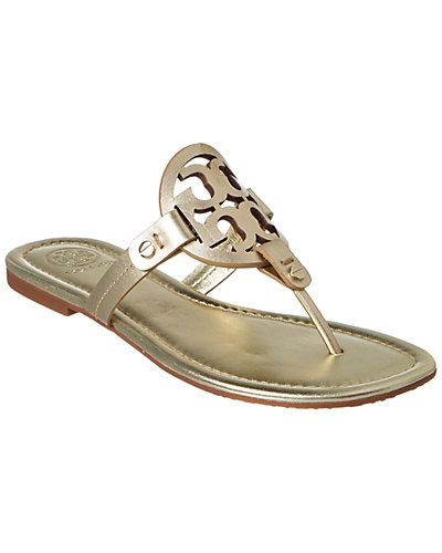 Tory Burch Miller Leather Sandal | Gilt