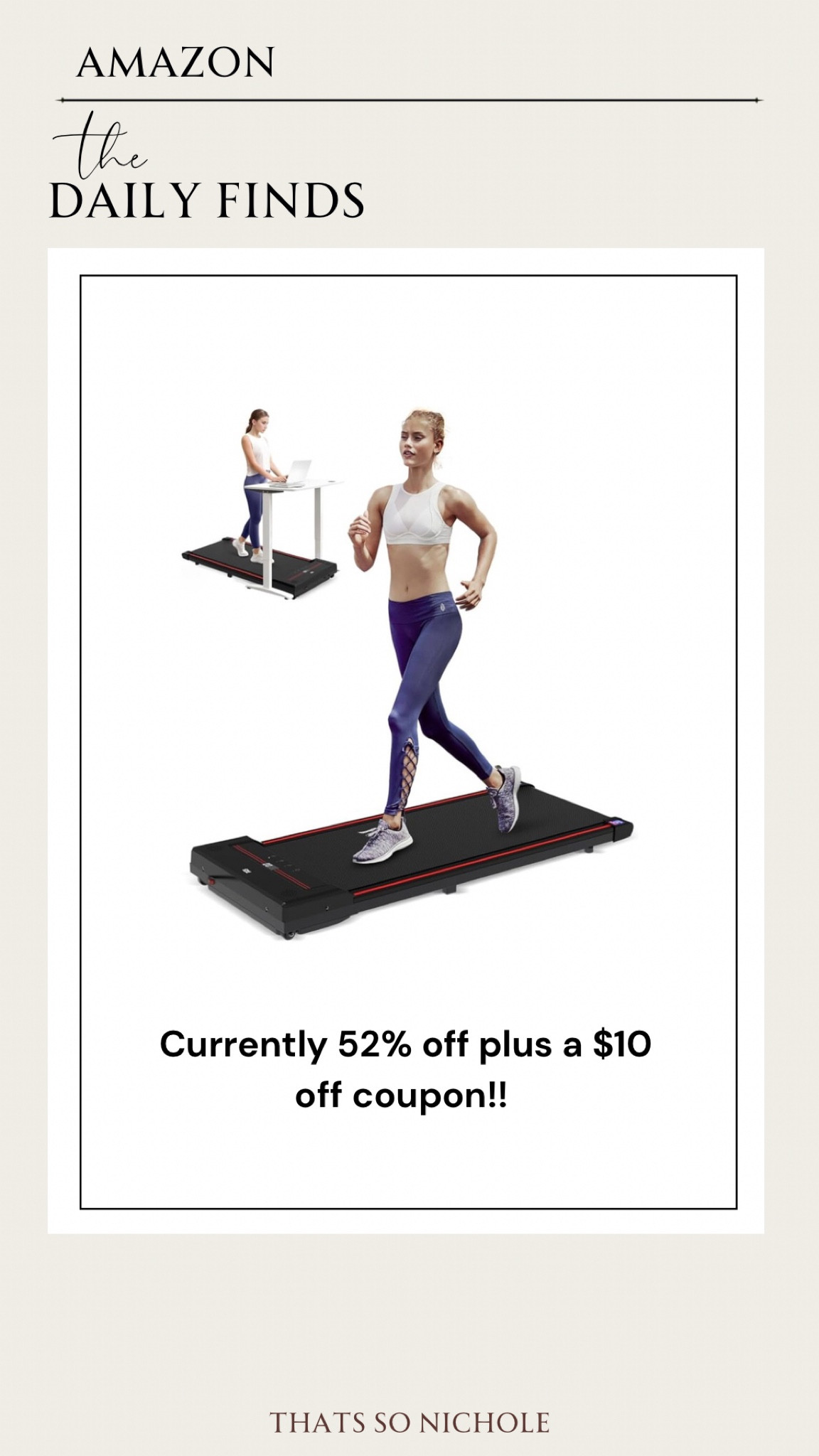 This Amazon walking pad is currently over 50% off + clickable coupon! 

#LTKSaleAlert #LTKActive #LTKxPrimeDay