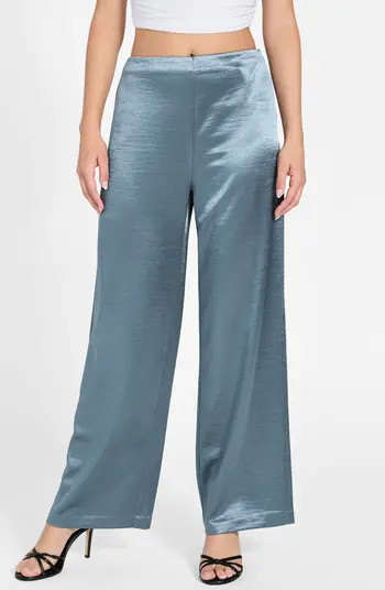 GUESS Julie High Waist Satin Pants | Nordstrom | Nordstrom