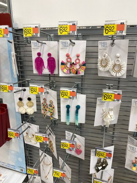 Walmart time & tru summer earrings 