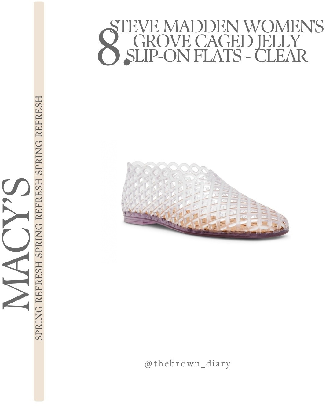 @Macys Spring Refresh Sale @Steve Madden US  jelly slip on flats 

#LTKmomlife #LTKSaleAlert #LTKootd