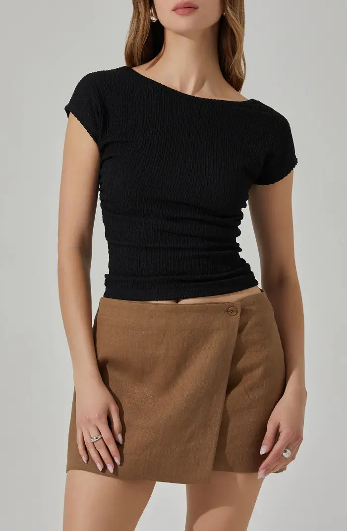 Smocked Open Back T-Shirt | Nordstrom Rack