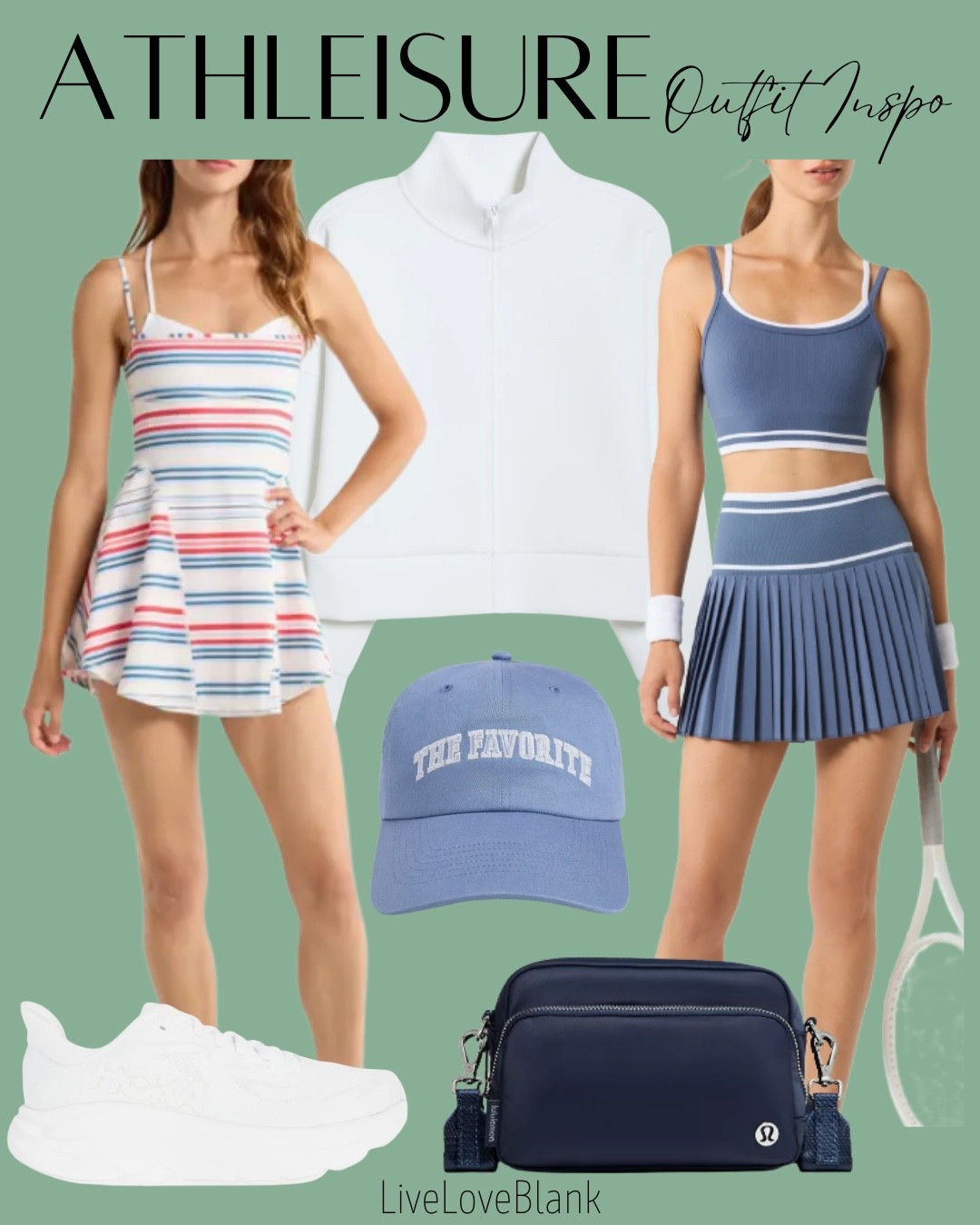 Athleisure inspo 
Tennis outfits 
Summer outfits

#LTKActive #LTKSeasonal #LTKOver40