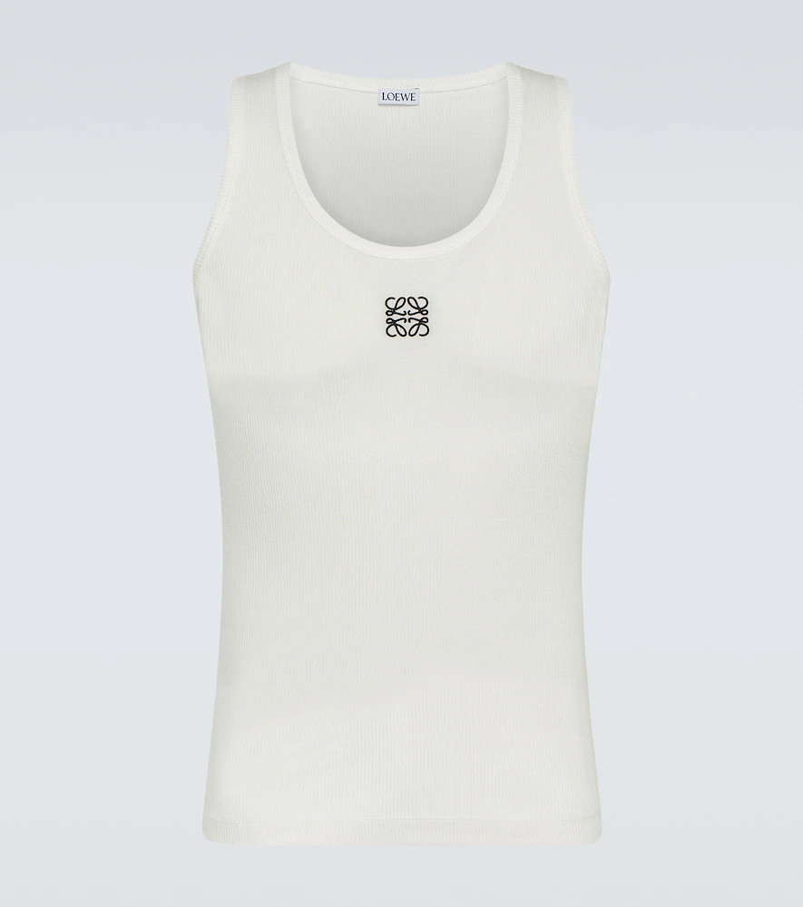 Loewe Tank top Anagram in jersey di misto cotone | Mytheresa (IT)
