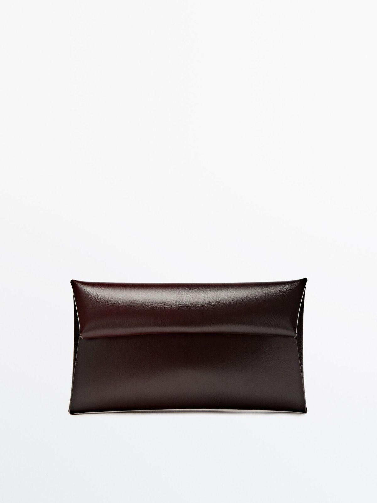 Leather clutch bag | Massimo Dutti (US)