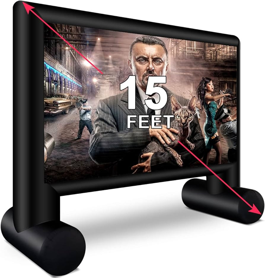 XHYCPY Inflatable Projector Screen 15ft Inflatable Movie Screen Outdoor with Air Blower and Stora... | Amazon (US)