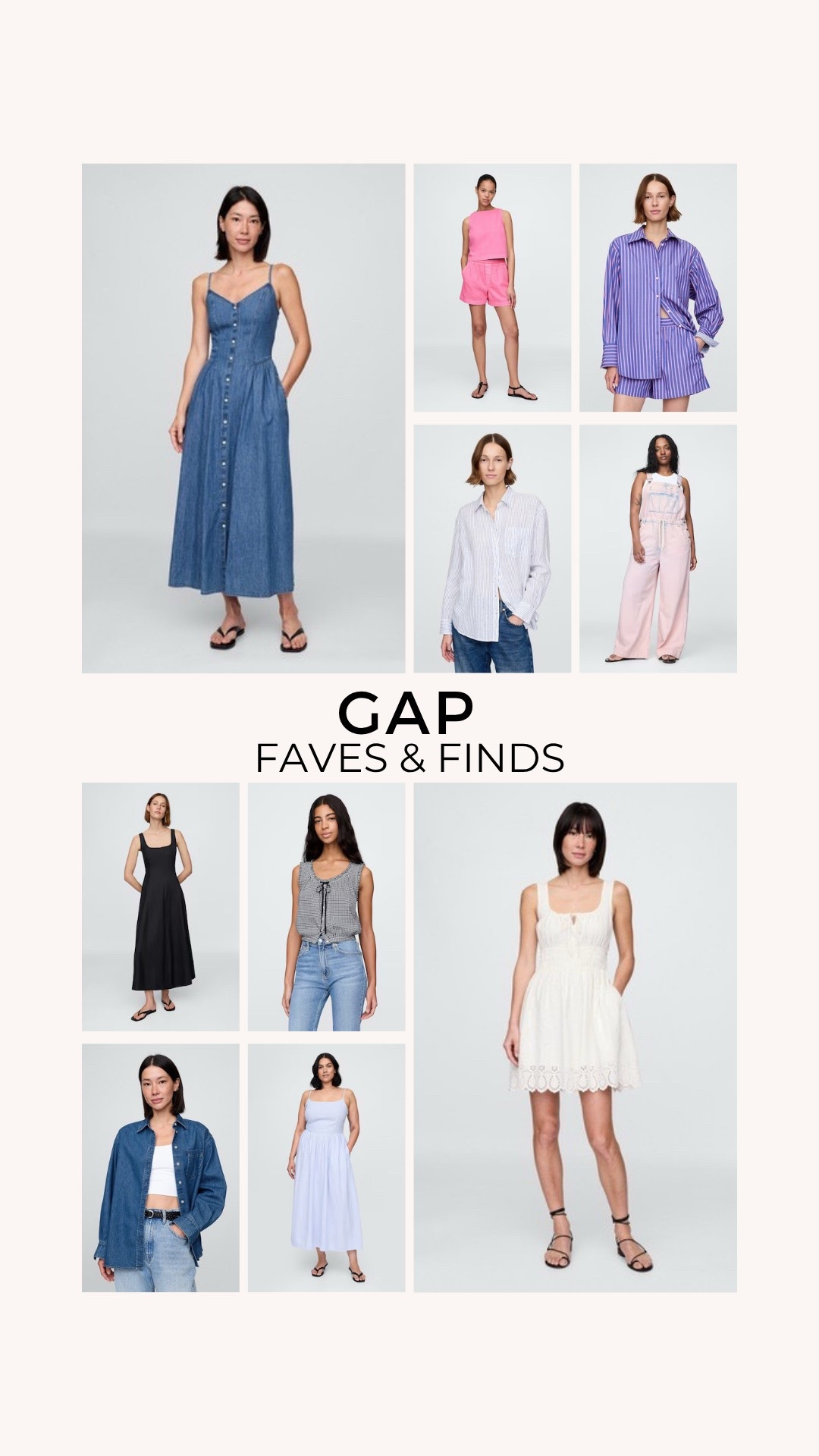 Gap finds , gap sale , gap doen

Summer style , denim dress , summer dress , maxi dress , doen top , summer top , spring outfit , white dress , eyelet dress , pink denim overalls , stripe set , striped shorts , lounge set , beach set , vacation outfit , linen shirt , oversized button down shirt , black summer dress , denim shirt , pink shorts , overshirt , spring dress , pool outfit

#LTKSaleAlert #LTKFindsUnder50 #LTKSummerEdit