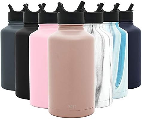 Simple Modern Insulated Water Bottle with Straw Lid Large Half Gallon Reusable Wide Mouth Stainle... | Amazon (US)